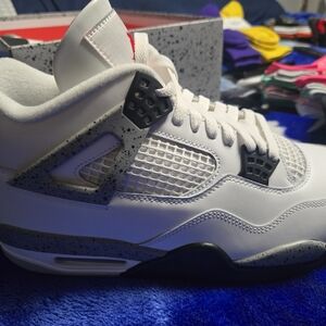 Jordan White and Gray Sneakers